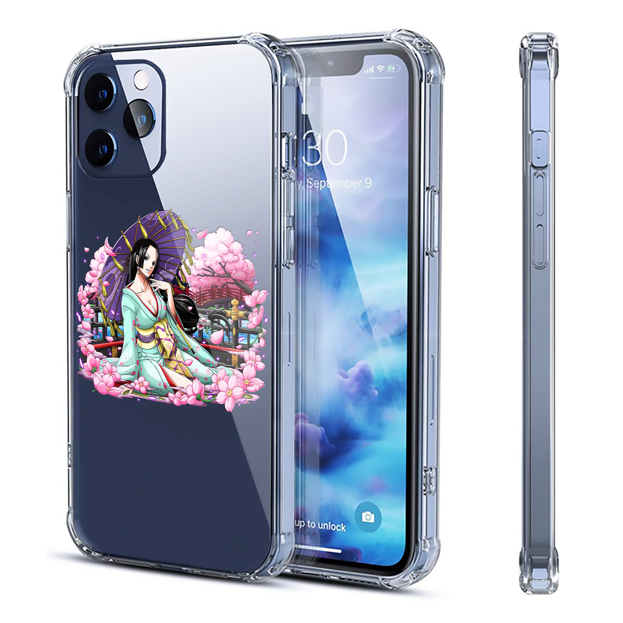 （画像用） ワンピース ボア・ハンコック ONE PIECE Boa·Hancock 【iPhone 12シリーズ対応】透明スマホケース（クリアソフトケース）